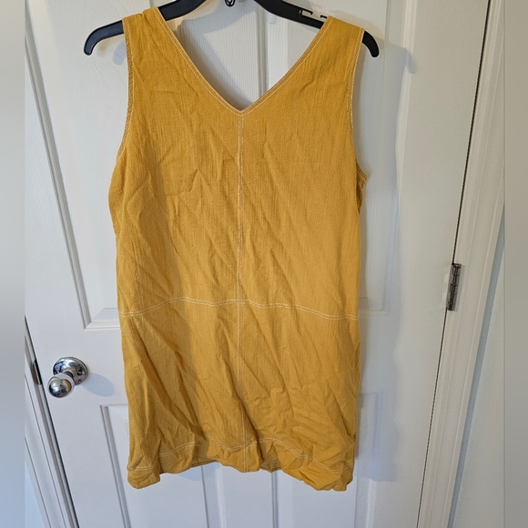 THML NWT Sleeveless Mustard Yellow Dress Size - Picture 5 of 7